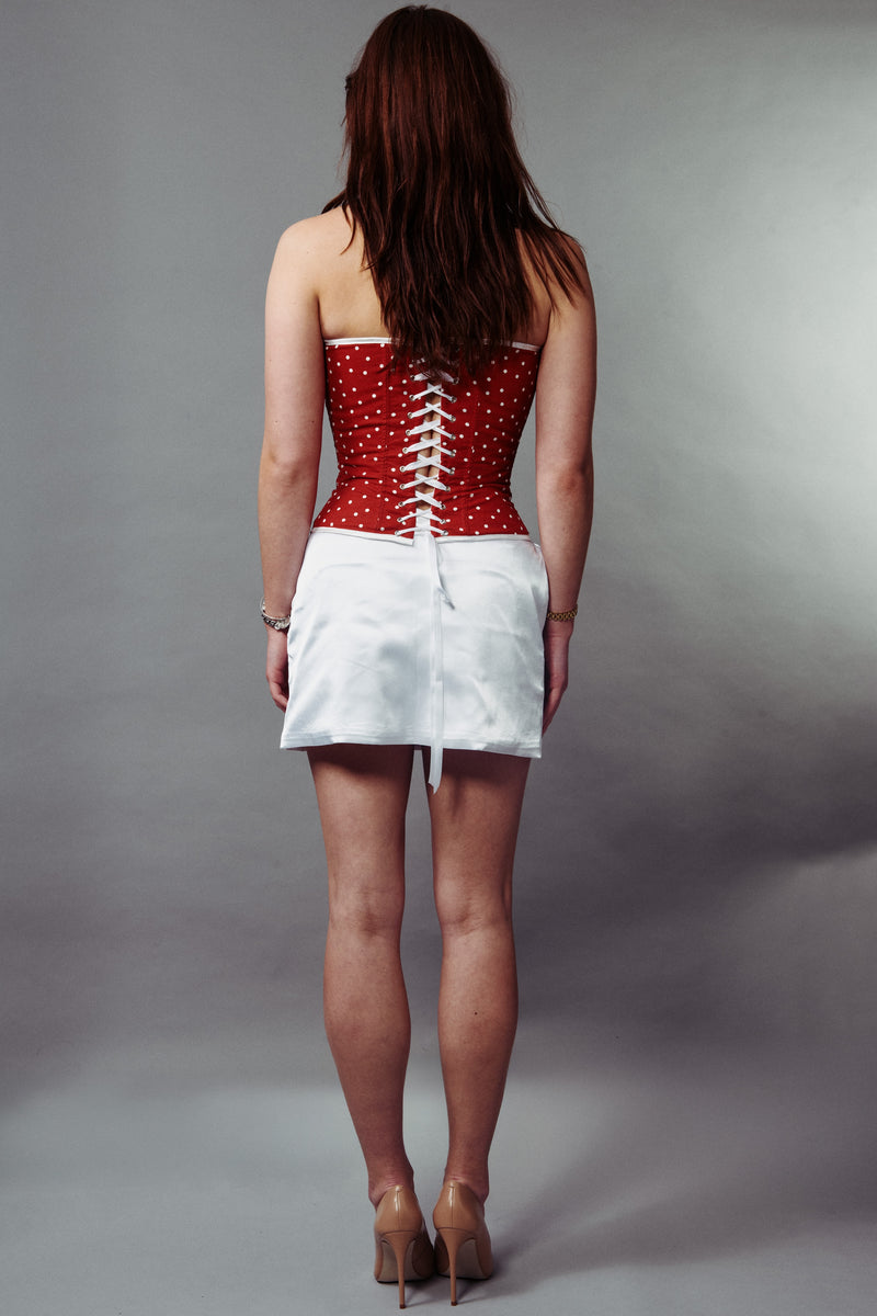 JANE CORSET IN RED HOT POLKA DOT