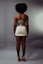 JANE CORSET IN GREY PLAID