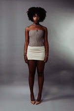 JANE CORSET IN GREY PLAID