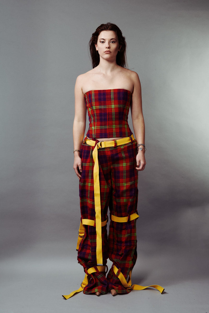 PLAID JANE CORSET