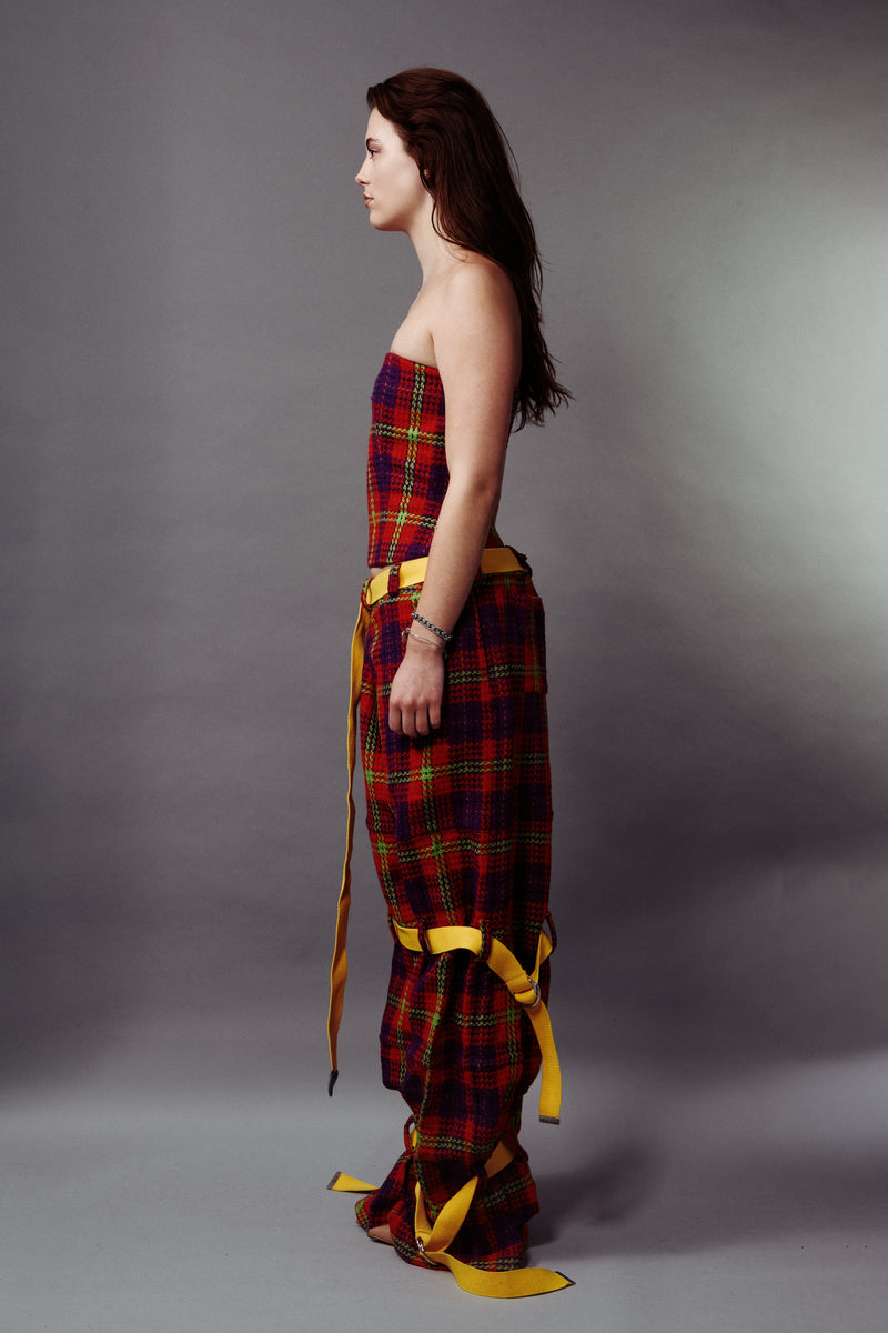 PLAID JANE CORSET