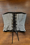 JANE CORSET in SILK GINGHAM