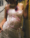 GABRIELLA CORSET IN PINK PLUM BLOSSOM