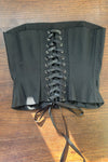 JANE CORSET in BLACK SILK FAILLE