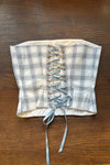 JANE CORSET in BLUE PLAID