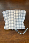 JANE CORSET in BLUE PLAID