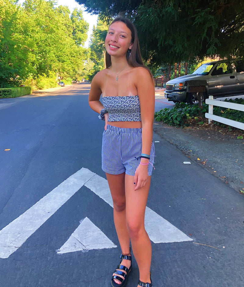 STRIPED KELLY SHORTS