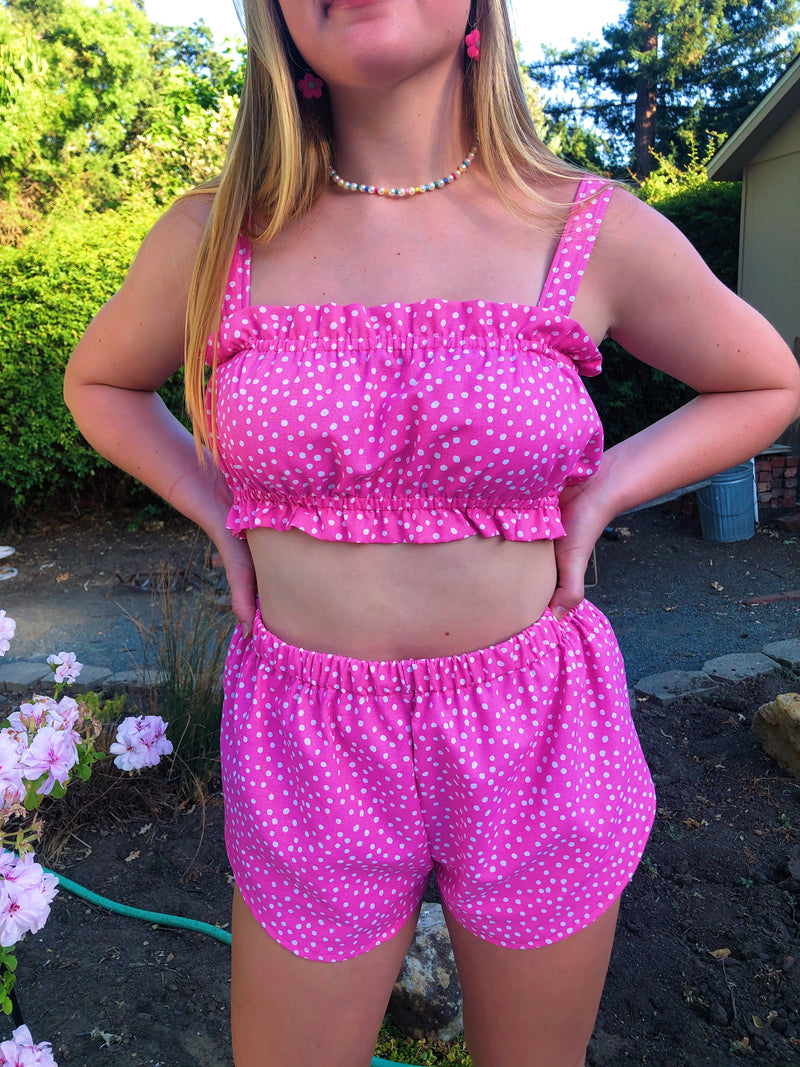 POLKA DOT CARLY TOP