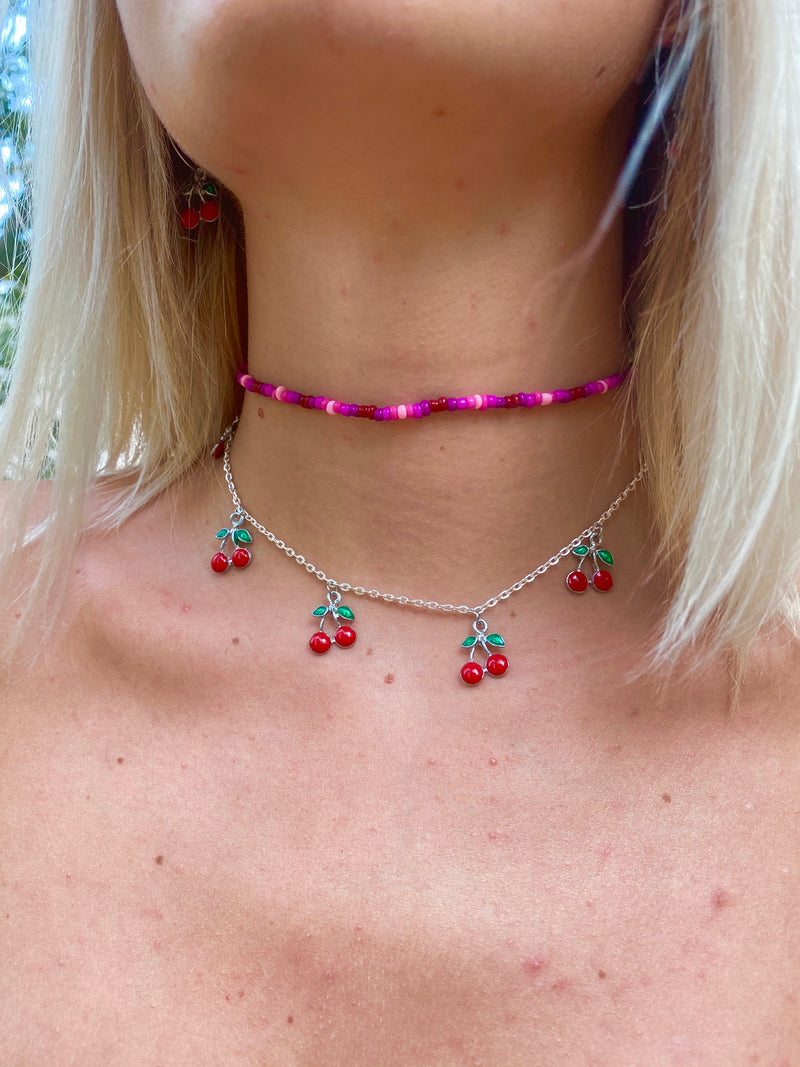 CHERRY CHARM NECKLACE