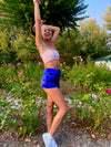 SILKY BLUE SHORTS