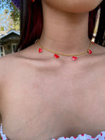 SARAH HEART CHARM NECKLACE