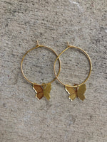 SIMPLE BUTTERFLY HOOPS