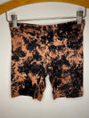 BLEACHED BIKER SHORTS
