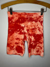BLEACHED BIKER SHORTS