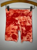 BLEACHED BIKER SHORTS
