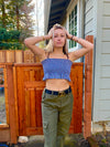 GINGHAM ASHLEY RUFFLE TANK