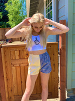 GINGHAM TWO TONE SHORTS