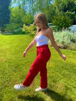 WHITE DENIM KIANA TOP