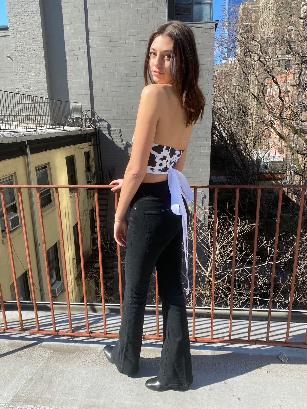 COW PRINT KIANA TOP