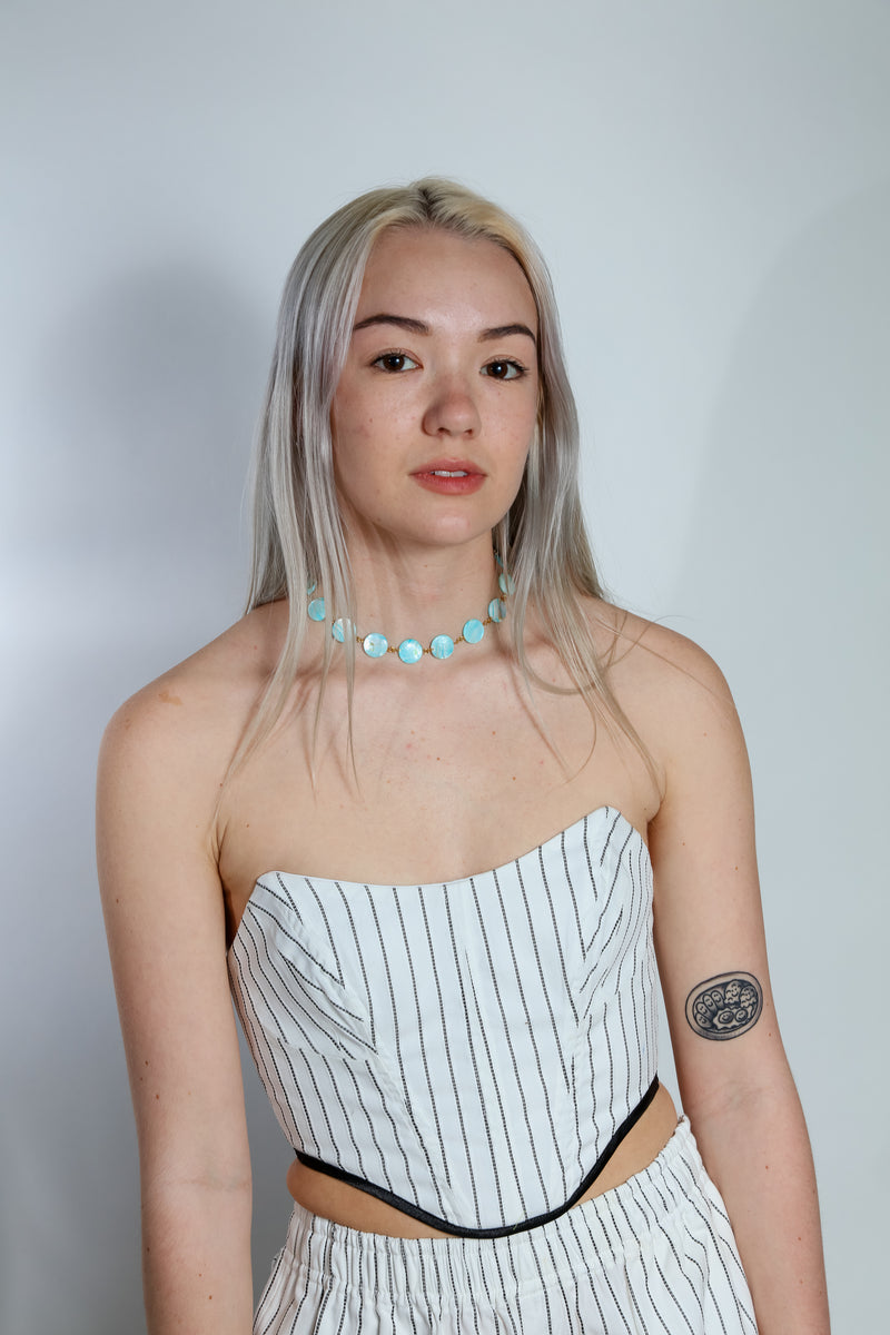 BLACK STRIPED KIANA TOP