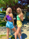 PINK TERRY CLOTH SHORTS
