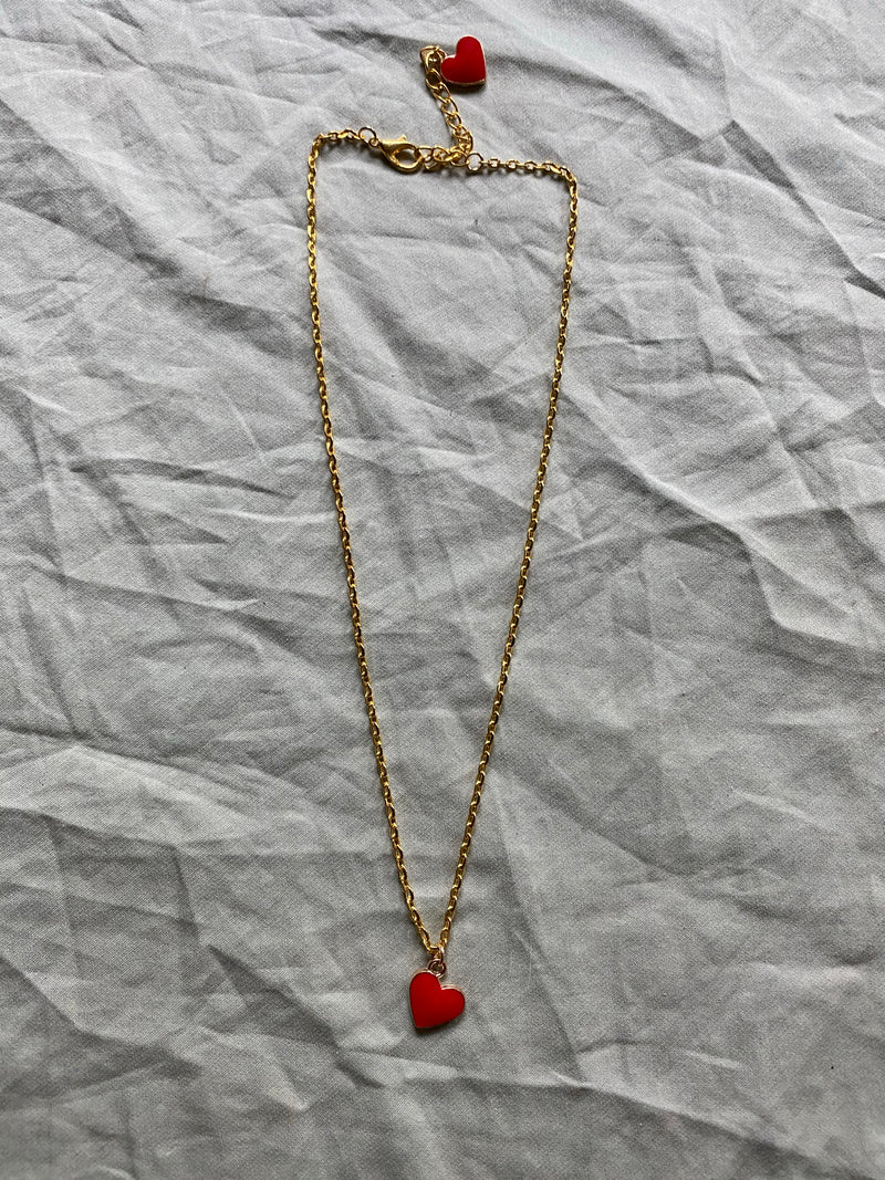 SARAH HEART PENDANT NECKLACE