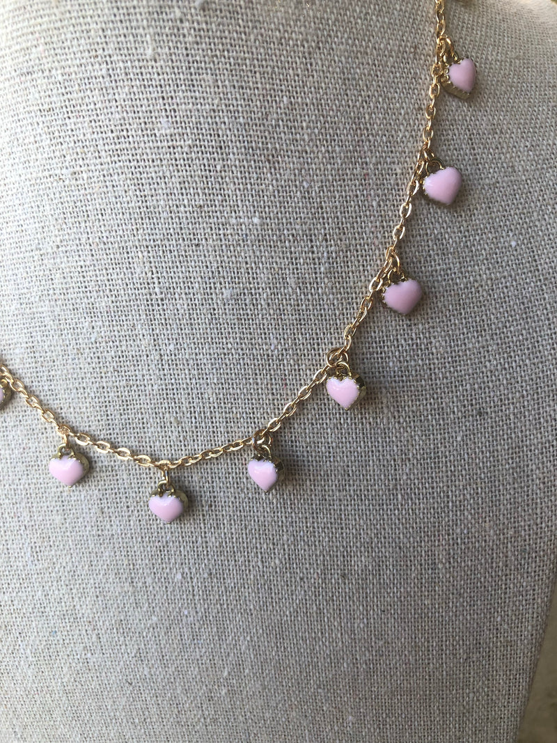 PINK HEART NECKLACE