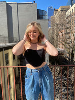 BLACK VELVET KIANA TOP