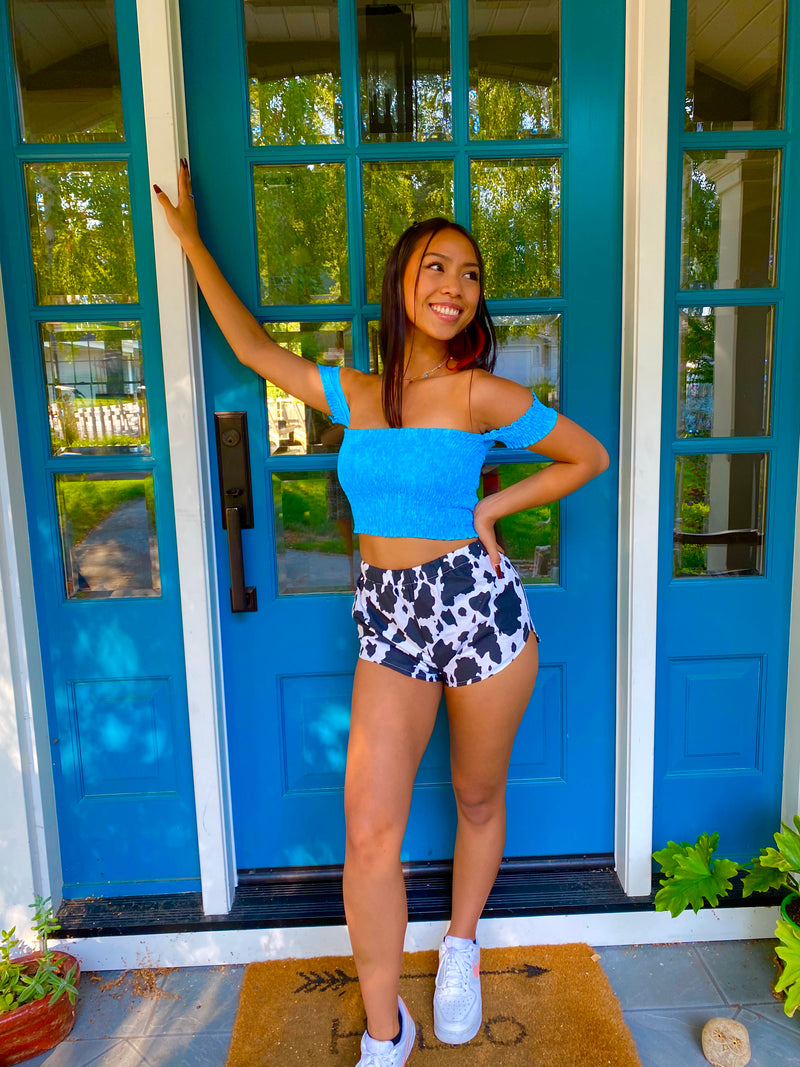 COW PRINT SYDNEY SHORTS